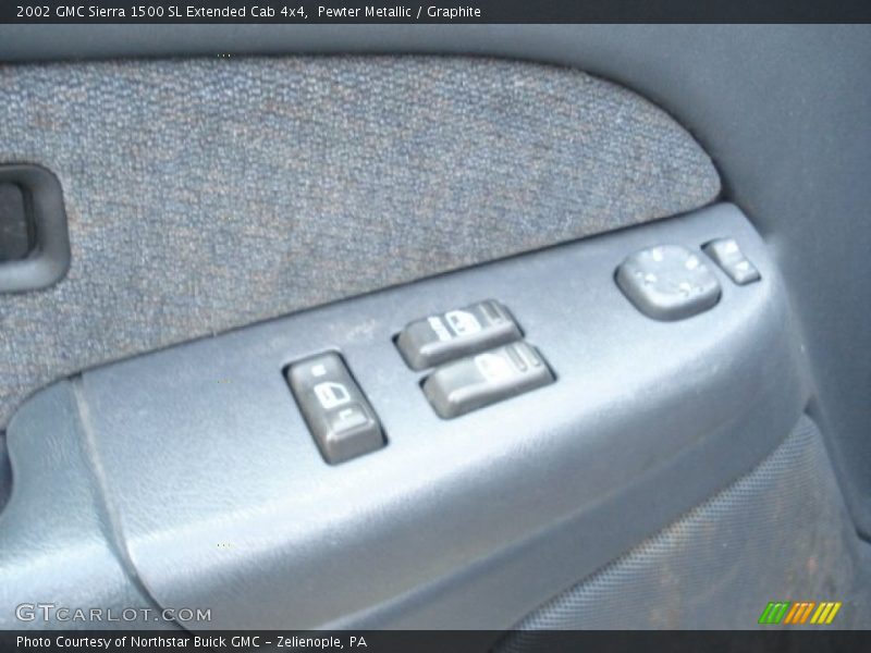 Pewter Metallic / Graphite 2002 GMC Sierra 1500 SL Extended Cab 4x4