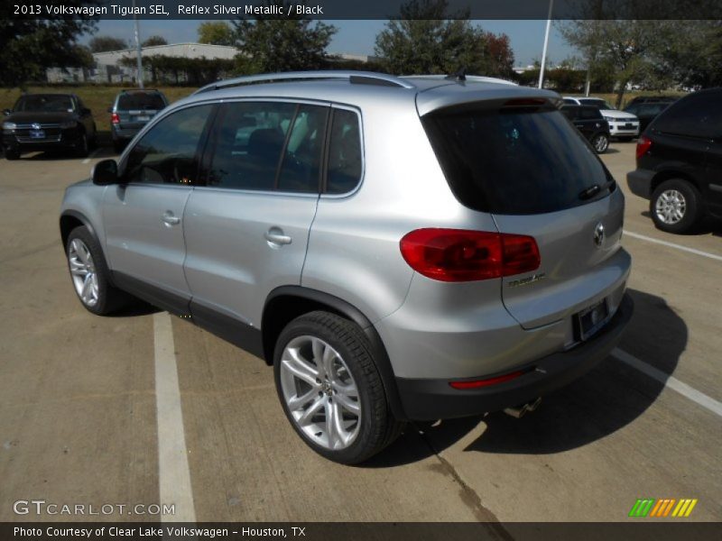 Reflex Silver Metallic / Black 2013 Volkswagen Tiguan SEL