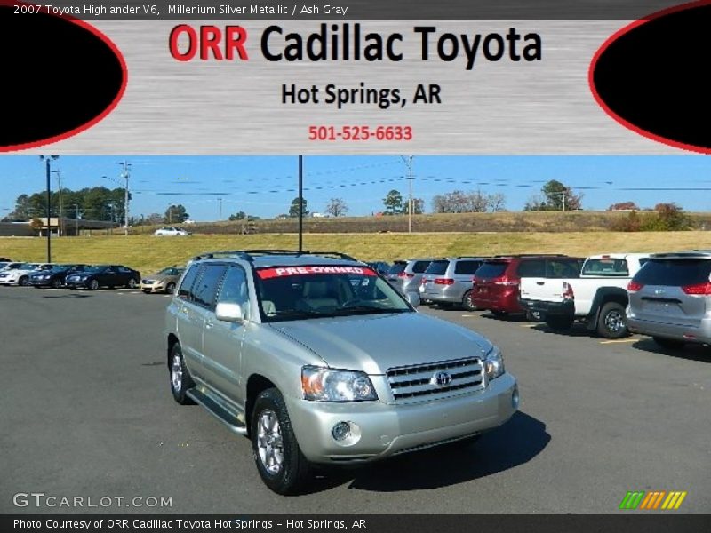 Millenium Silver Metallic / Ash Gray 2007 Toyota Highlander V6