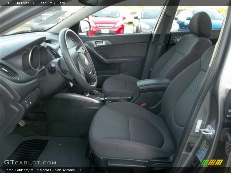 Front Seat of 2012 Forte SX