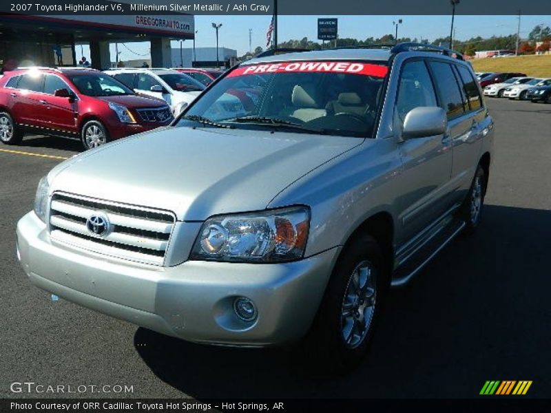 Millenium Silver Metallic / Ash Gray 2007 Toyota Highlander V6