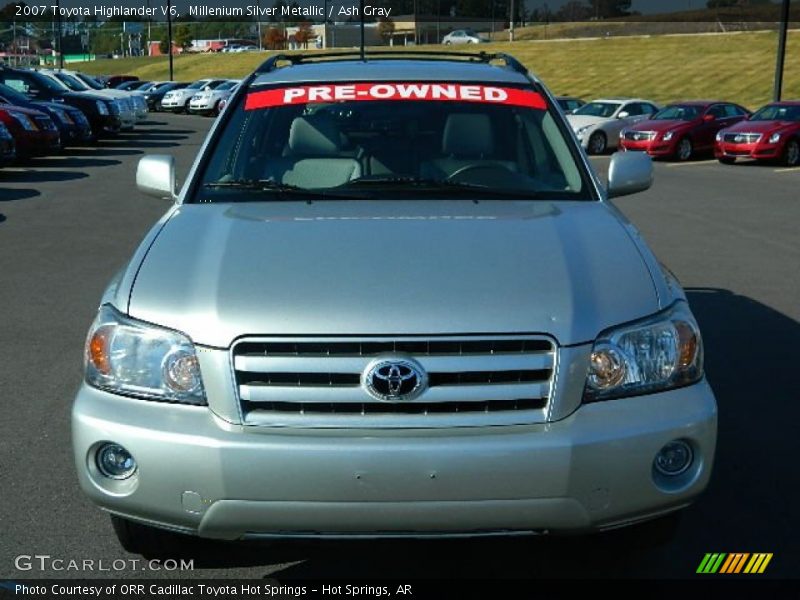 Millenium Silver Metallic / Ash Gray 2007 Toyota Highlander V6