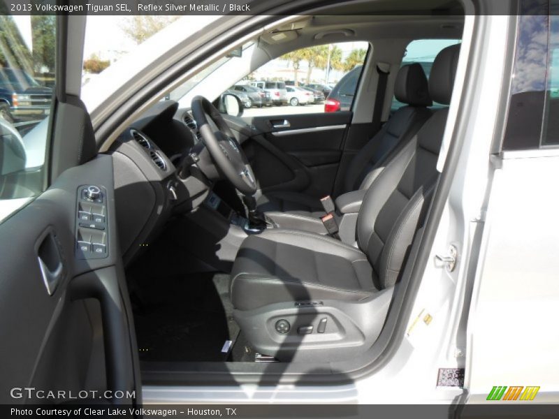 Reflex Silver Metallic / Black 2013 Volkswagen Tiguan SEL