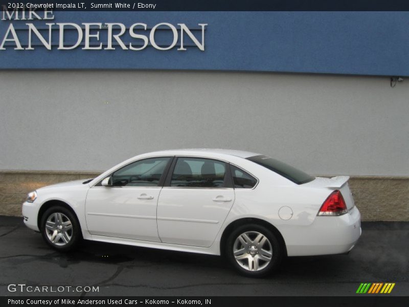 Summit White / Ebony 2012 Chevrolet Impala LT