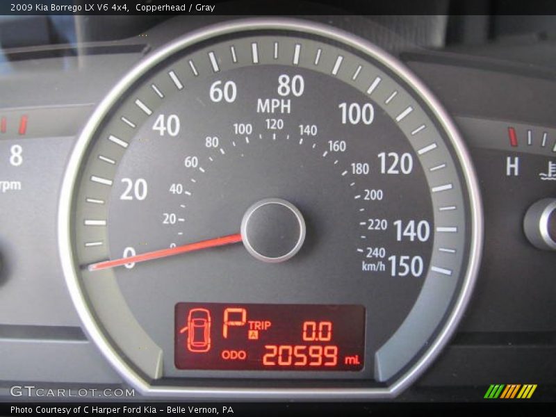 Copperhead / Gray 2009 Kia Borrego LX V6 4x4