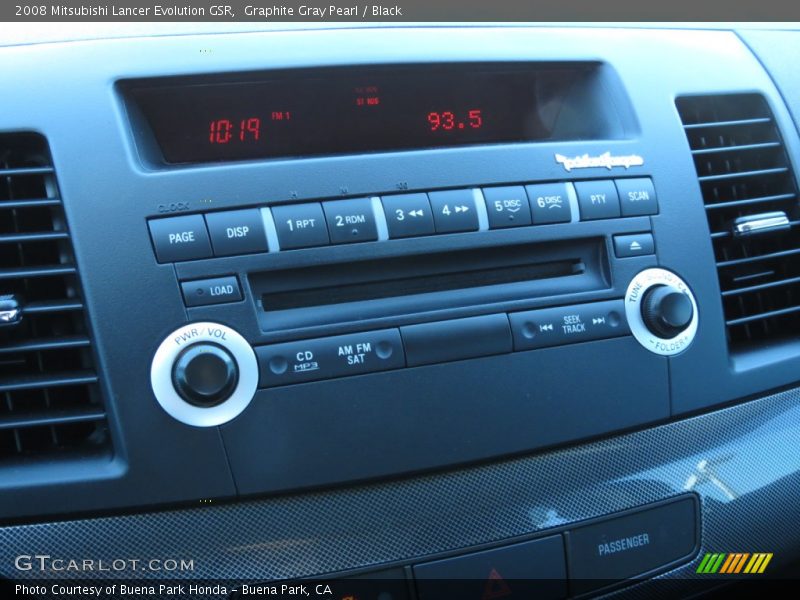 Graphite Gray Pearl / Black 2008 Mitsubishi Lancer Evolution GSR