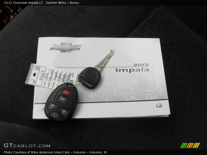 Summit White / Ebony 2012 Chevrolet Impala LT