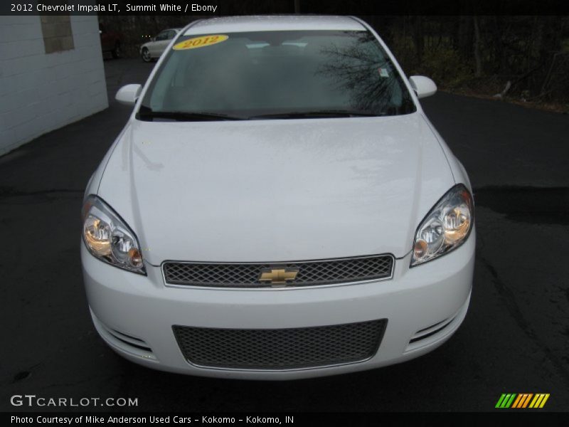 Summit White / Ebony 2012 Chevrolet Impala LT
