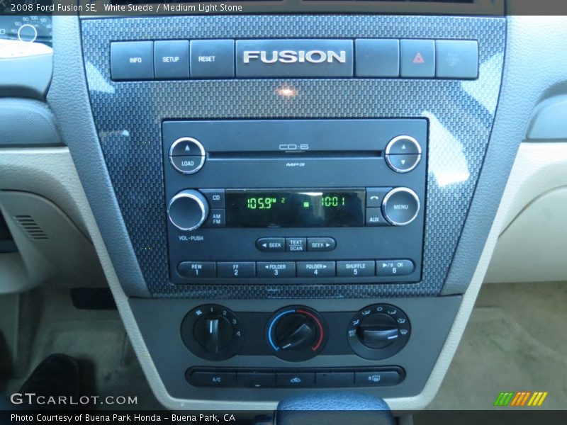 White Suede / Medium Light Stone 2008 Ford Fusion SE