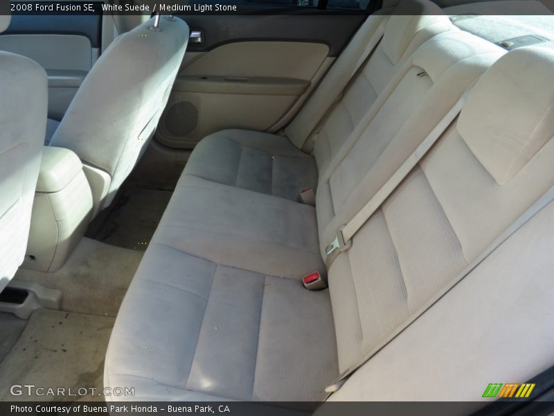 White Suede / Medium Light Stone 2008 Ford Fusion SE