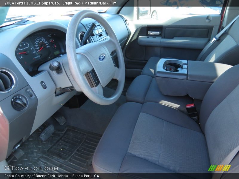 Bright Red / Medium/Dark Flint 2004 Ford F150 XLT SuperCab