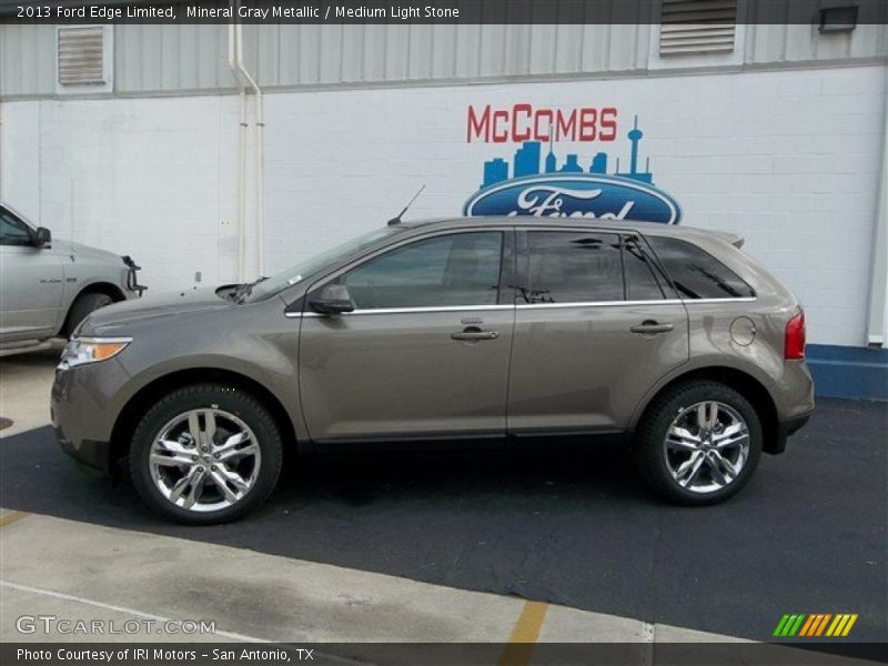 Mineral Gray Metallic / Medium Light Stone 2013 Ford Edge Limited