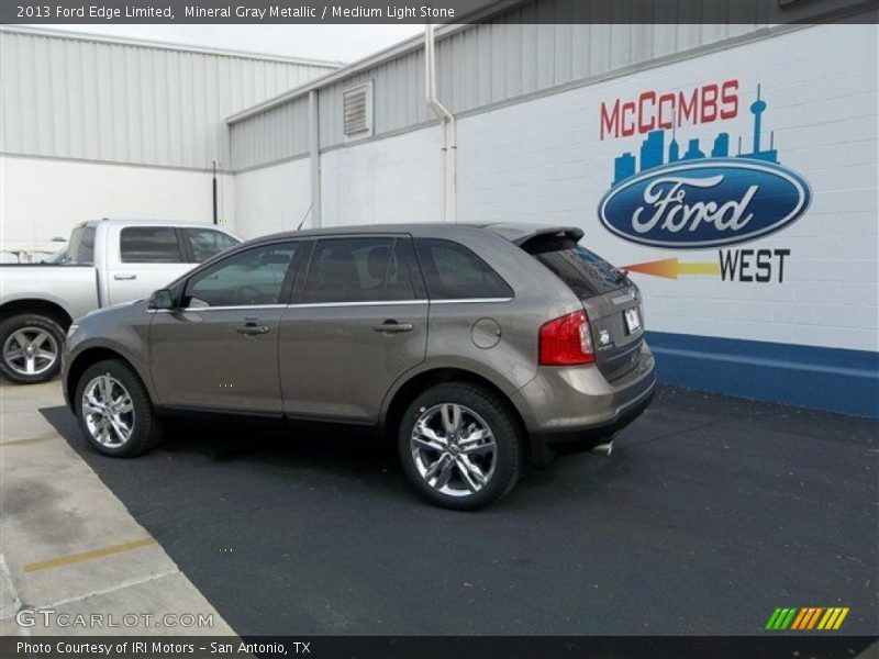 Mineral Gray Metallic / Medium Light Stone 2013 Ford Edge Limited