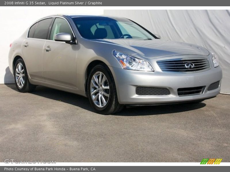 Liquid Platinum Silver / Graphite 2008 Infiniti G 35 Sedan