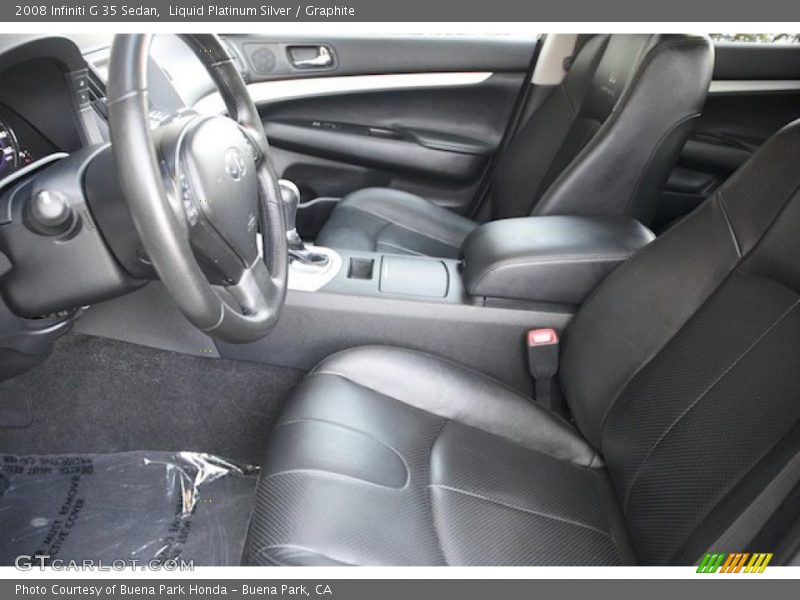 Liquid Platinum Silver / Graphite 2008 Infiniti G 35 Sedan