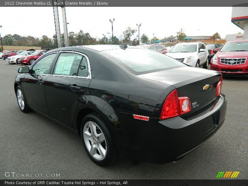 Black Granite Metallic / Ebony 2012 Chevrolet Malibu LS