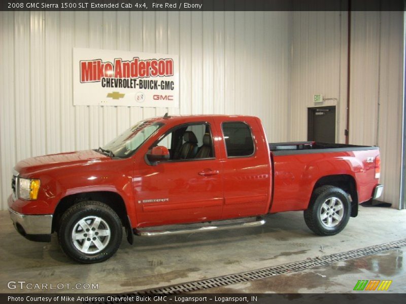 Fire Red / Ebony 2008 GMC Sierra 1500 SLT Extended Cab 4x4