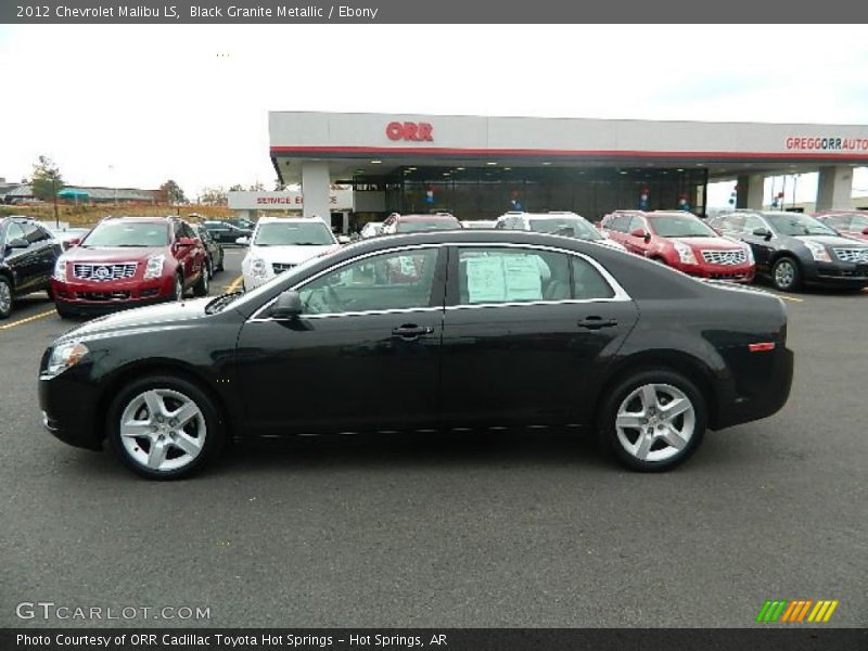 Black Granite Metallic / Ebony 2012 Chevrolet Malibu LS