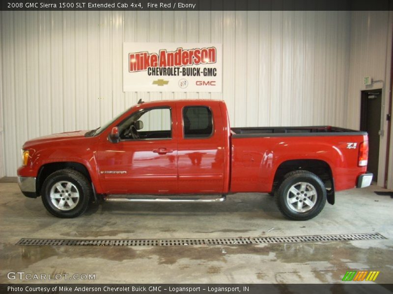 Fire Red / Ebony 2008 GMC Sierra 1500 SLT Extended Cab 4x4