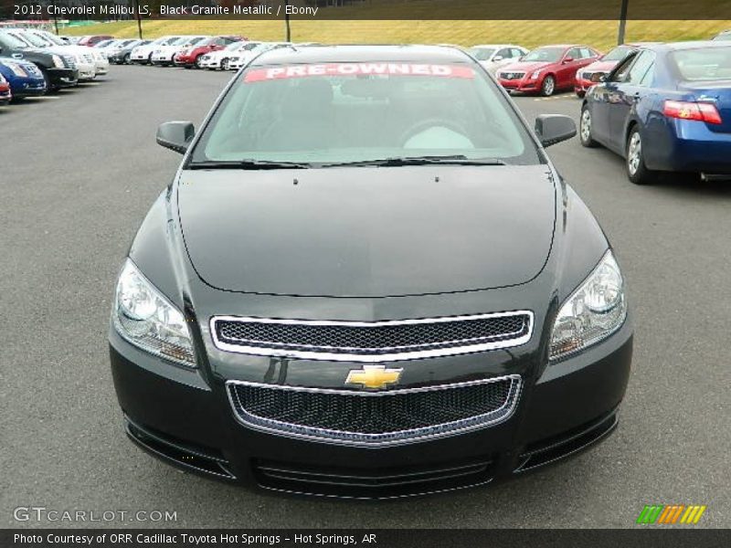 Black Granite Metallic / Ebony 2012 Chevrolet Malibu LS