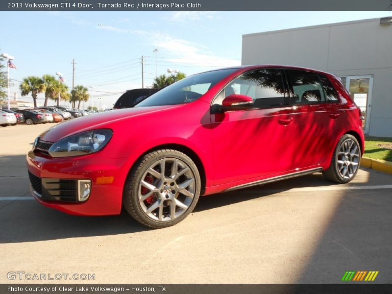 Tornado Red / Interlagos Plaid Cloth 2013 Volkswagen GTI 4 Door