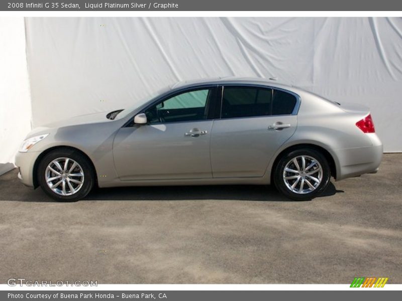 Liquid Platinum Silver / Graphite 2008 Infiniti G 35 Sedan