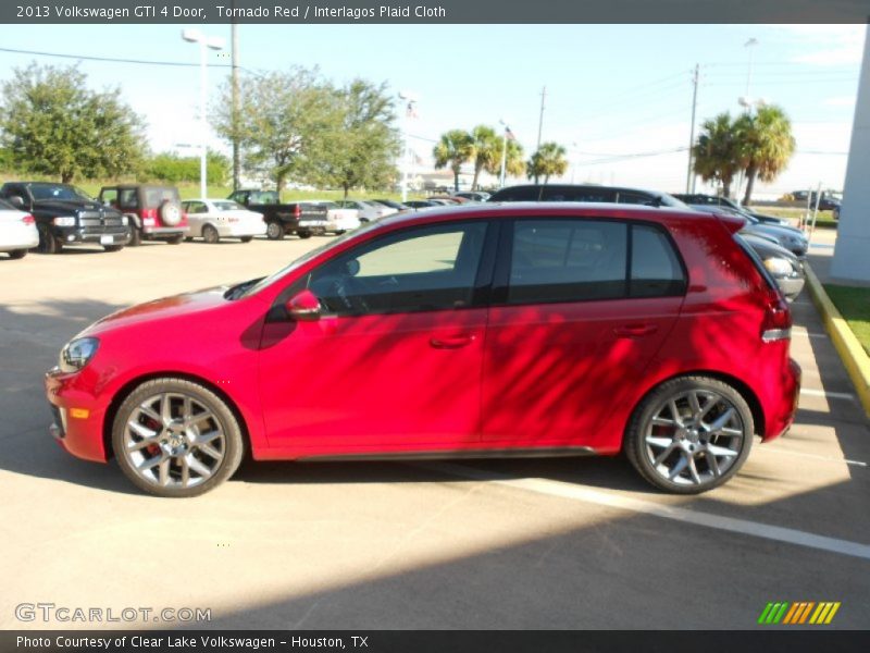 Tornado Red / Interlagos Plaid Cloth 2013 Volkswagen GTI 4 Door