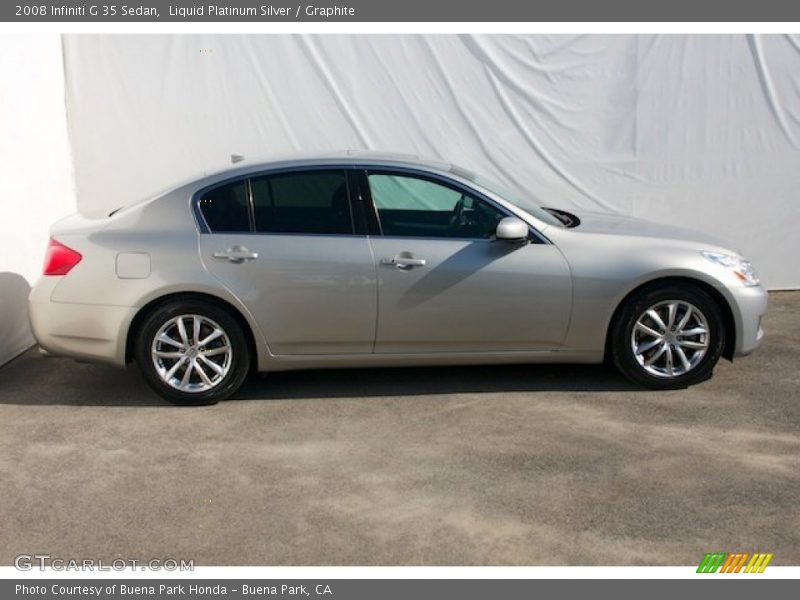 Liquid Platinum Silver / Graphite 2008 Infiniti G 35 Sedan