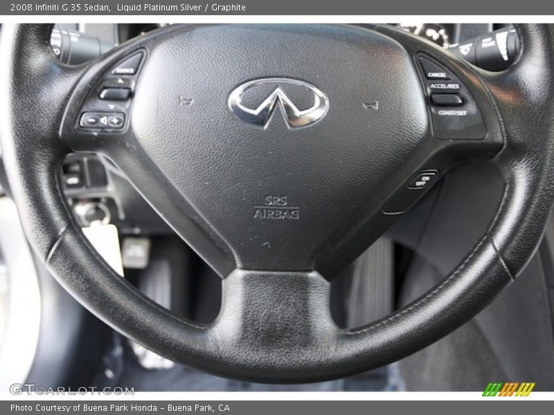 Liquid Platinum Silver / Graphite 2008 Infiniti G 35 Sedan