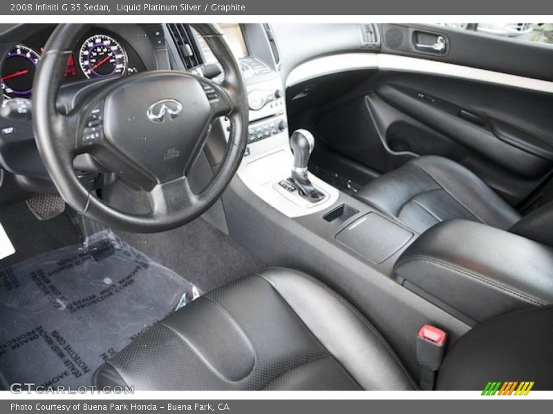 Liquid Platinum Silver / Graphite 2008 Infiniti G 35 Sedan