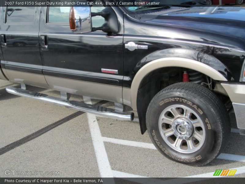Black / Castano Brown Leather 2007 Ford F350 Super Duty King Ranch Crew Cab 4x4