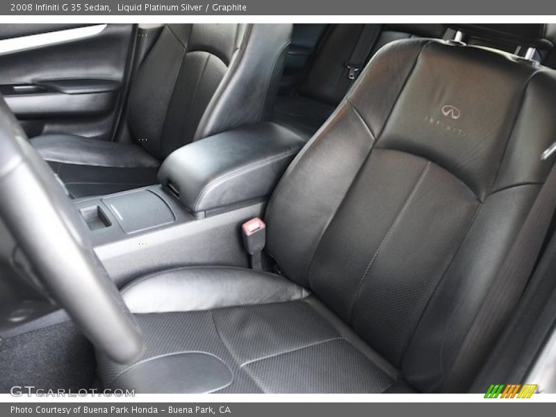 Liquid Platinum Silver / Graphite 2008 Infiniti G 35 Sedan