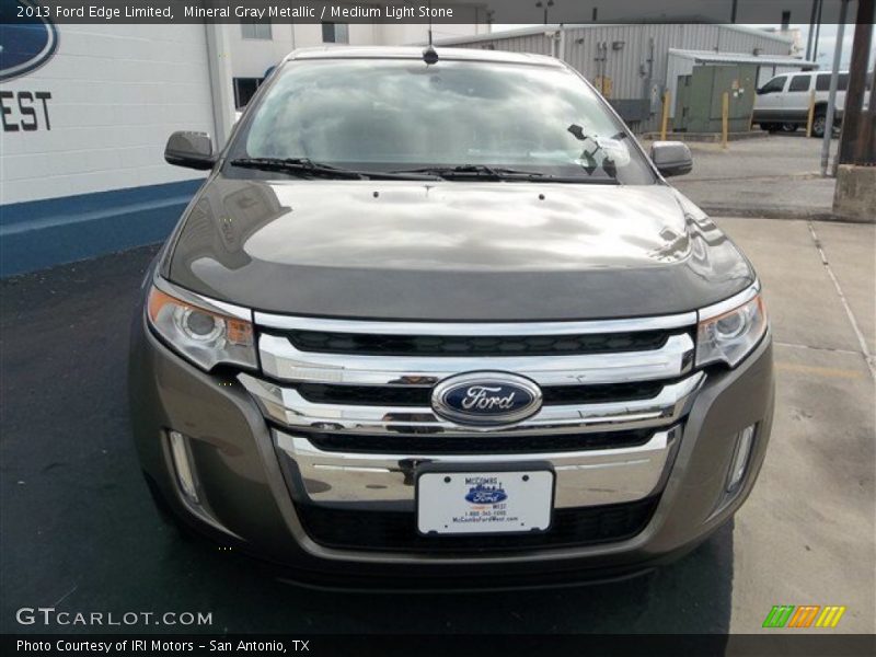 Mineral Gray Metallic / Medium Light Stone 2013 Ford Edge Limited