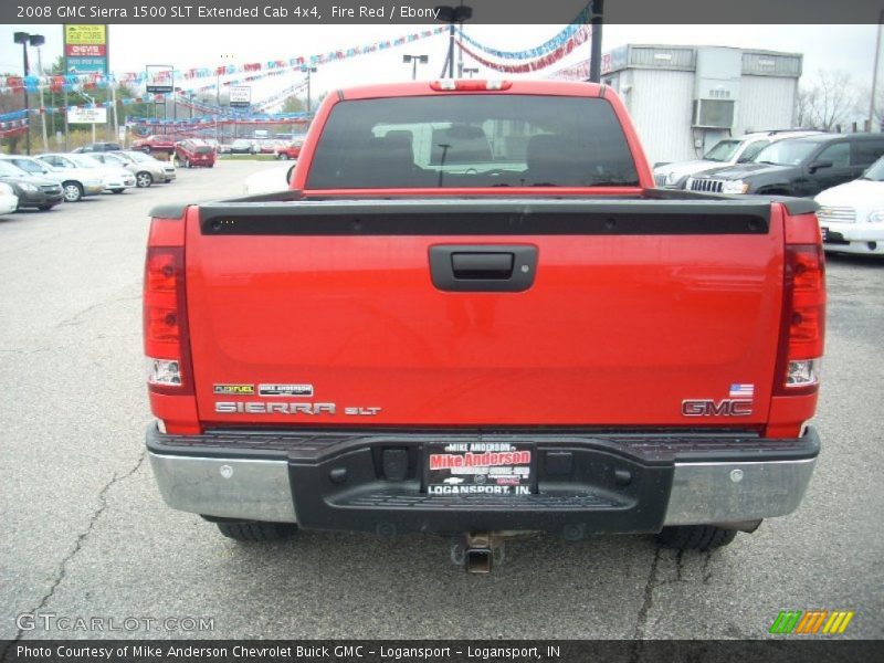 Fire Red / Ebony 2008 GMC Sierra 1500 SLT Extended Cab 4x4