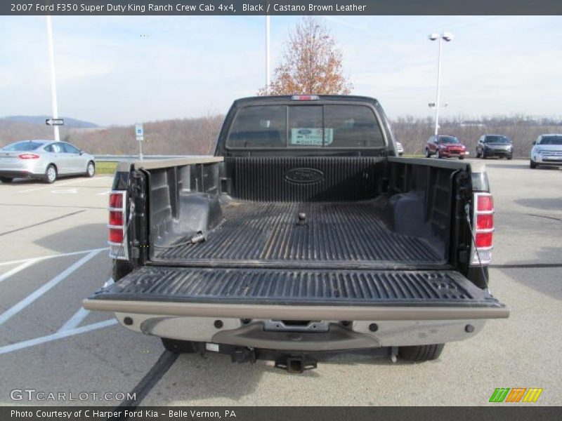 Black / Castano Brown Leather 2007 Ford F350 Super Duty King Ranch Crew Cab 4x4