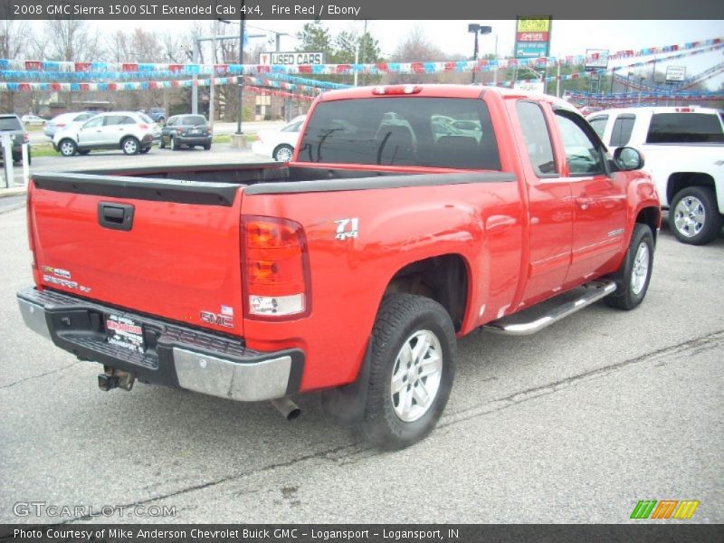 Fire Red / Ebony 2008 GMC Sierra 1500 SLT Extended Cab 4x4