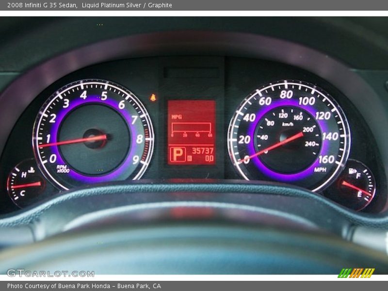 Liquid Platinum Silver / Graphite 2008 Infiniti G 35 Sedan