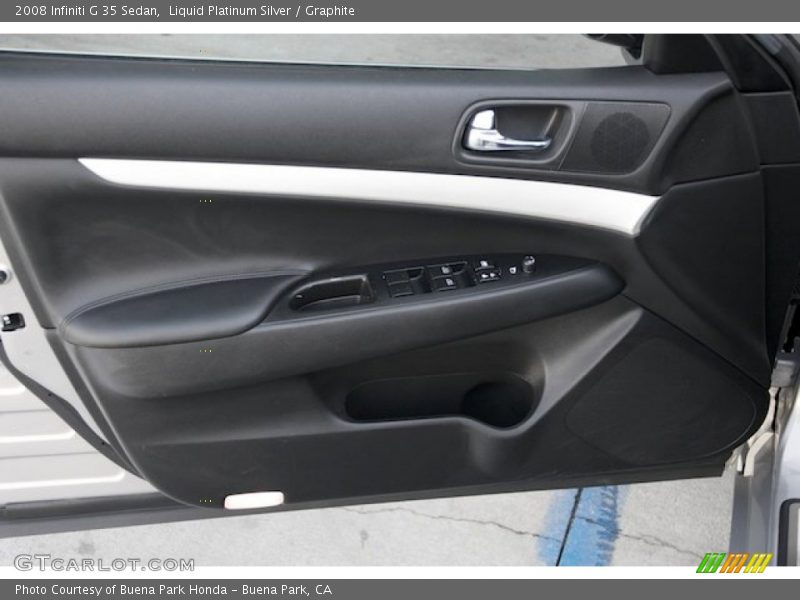 Liquid Platinum Silver / Graphite 2008 Infiniti G 35 Sedan