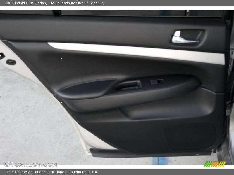 Liquid Platinum Silver / Graphite 2008 Infiniti G 35 Sedan