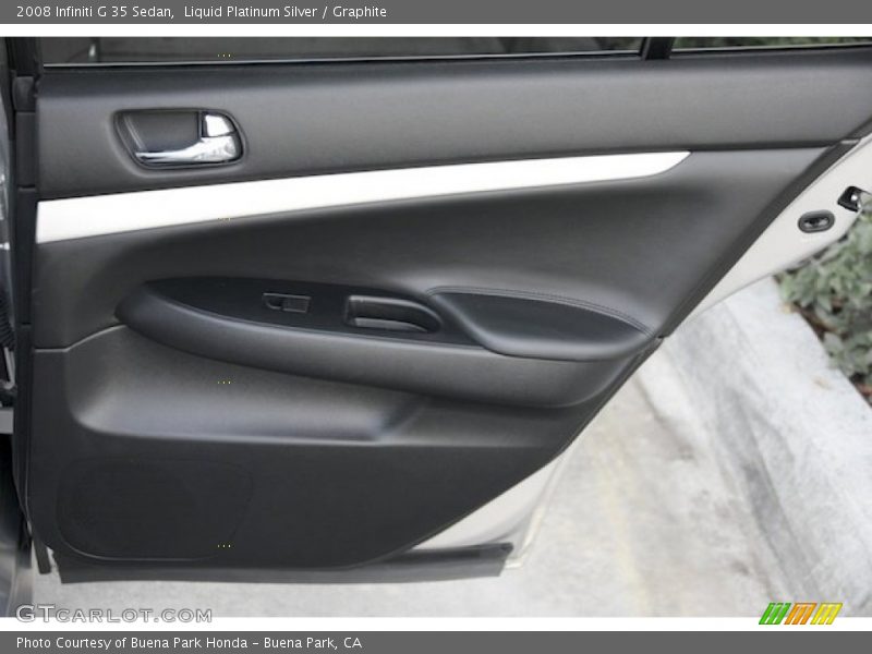 Liquid Platinum Silver / Graphite 2008 Infiniti G 35 Sedan