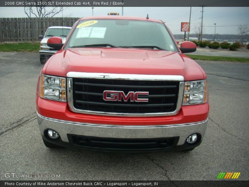 Fire Red / Ebony 2008 GMC Sierra 1500 SLT Extended Cab 4x4