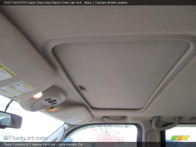 Black / Castano Brown Leather 2007 Ford F350 Super Duty King Ranch Crew Cab 4x4