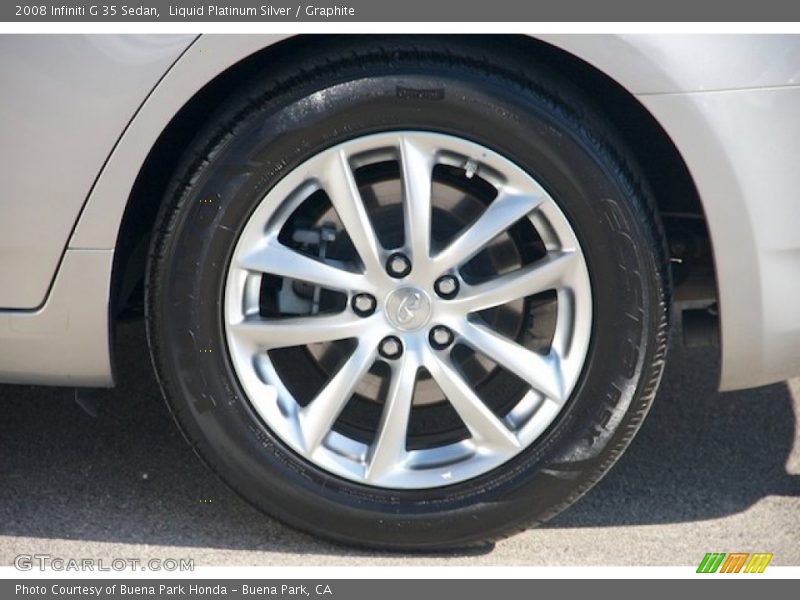 Liquid Platinum Silver / Graphite 2008 Infiniti G 35 Sedan