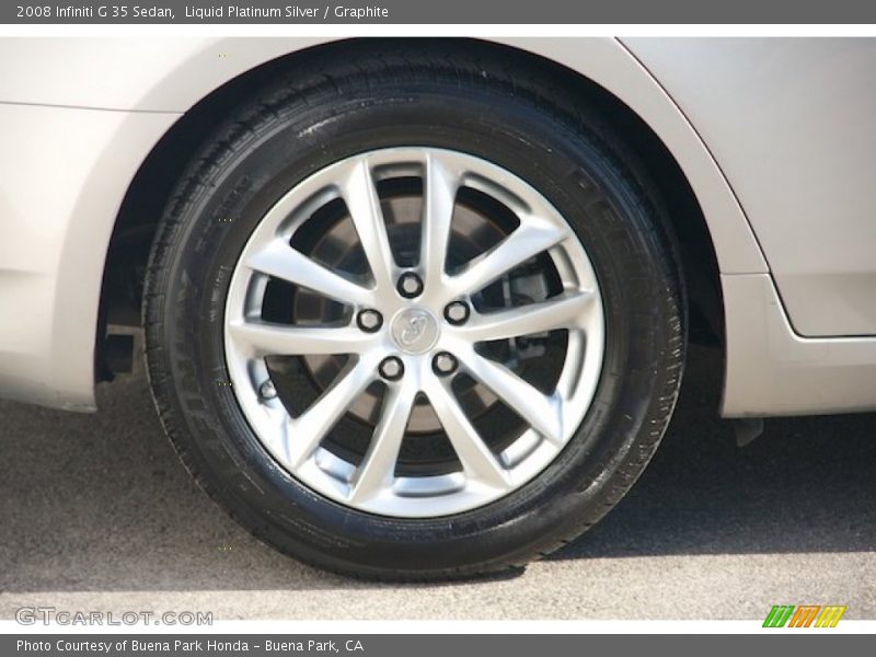 Liquid Platinum Silver / Graphite 2008 Infiniti G 35 Sedan