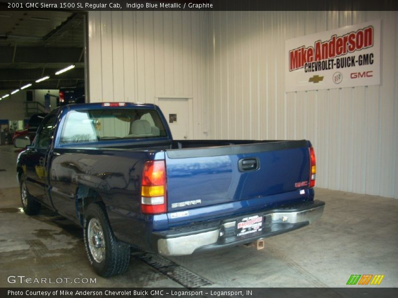 Indigo Blue Metallic / Graphite 2001 GMC Sierra 1500 SL Regular Cab