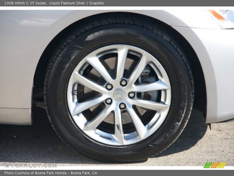 Liquid Platinum Silver / Graphite 2008 Infiniti G 35 Sedan