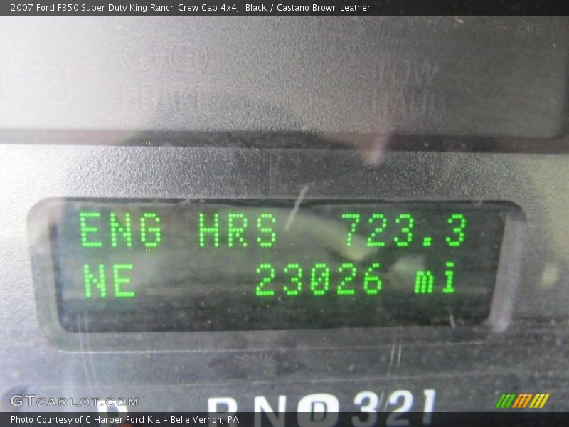 Black / Castano Brown Leather 2007 Ford F350 Super Duty King Ranch Crew Cab 4x4