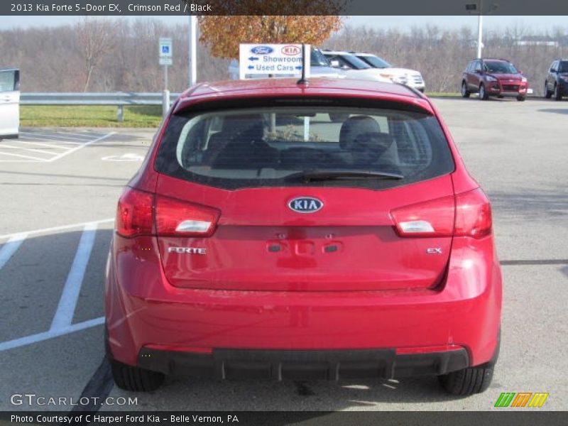 Crimson Red / Black 2013 Kia Forte 5-Door EX