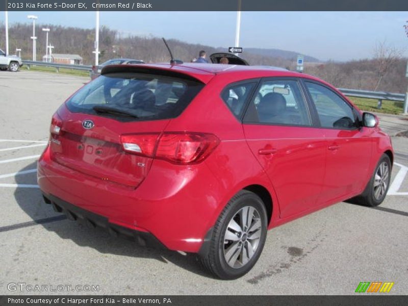 Crimson Red / Black 2013 Kia Forte 5-Door EX