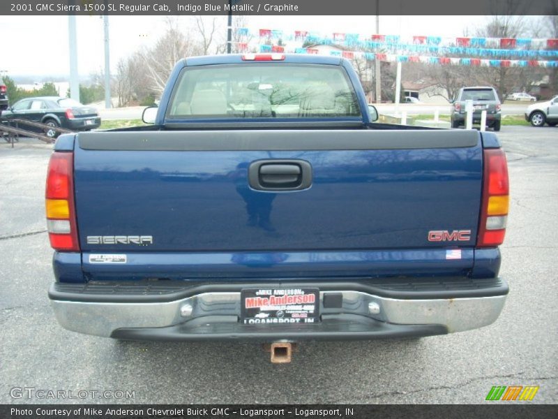 Indigo Blue Metallic / Graphite 2001 GMC Sierra 1500 SL Regular Cab